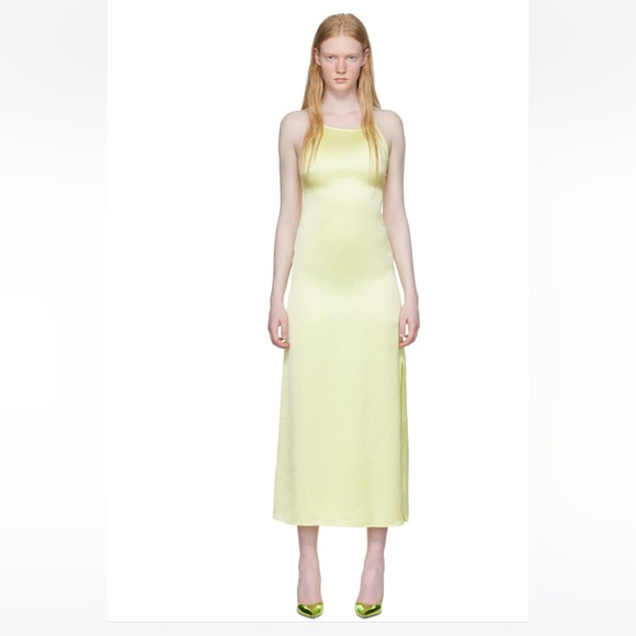 Kimela Long Dress in Light Yellow - Picture 1 of 7